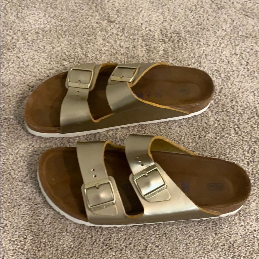 Metallic Gold Birkenstock’s